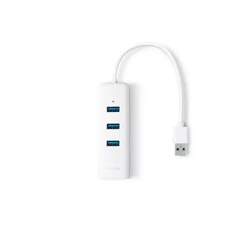 هاب USB 3.0 سه پورت و کارت شبکه تی پی-لینک مدل UE330