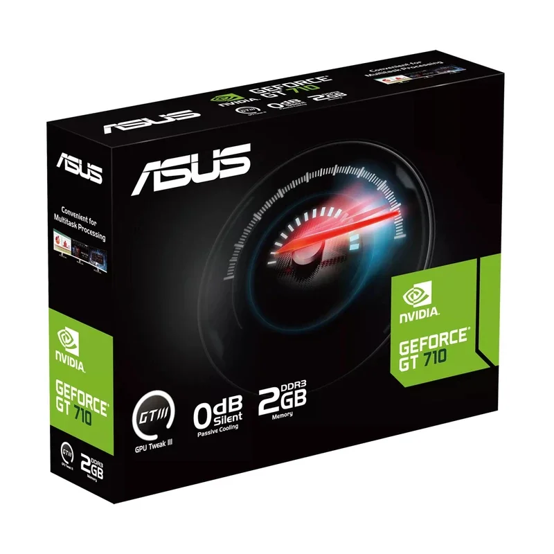 کارت گرافیک ایسوس مدل GeForce GT 710-SL-2GD3-BRK-EVO( فاکتور رسمی و غیر رسمی)