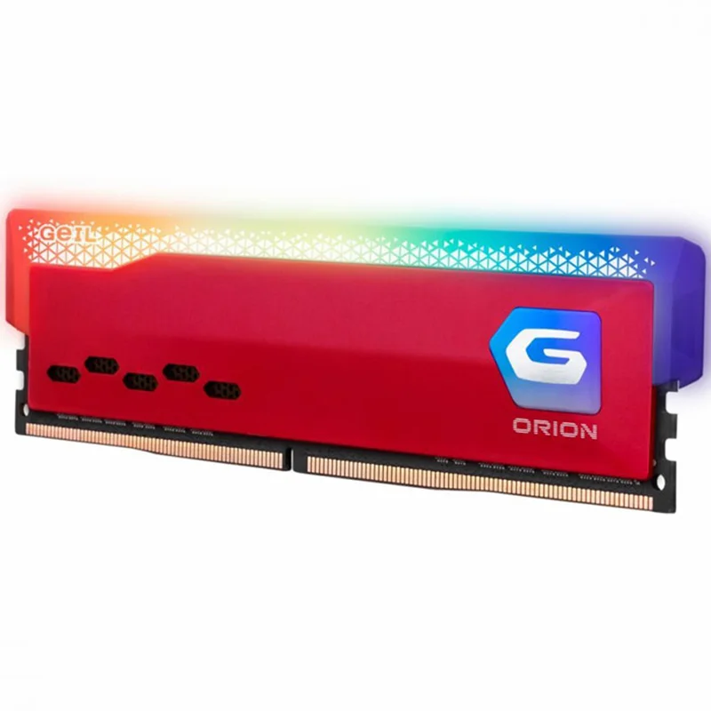 رم کامپیوتر DDR4 تک کاناله 3200 مگاهرتز CL16 ژل مدل ORION RGB ظرفیت 16 گیگابایت