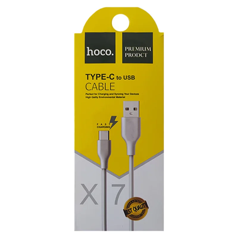 کابل تبدیل USB به USB-C هوکو مدل X7 طول 1 متر