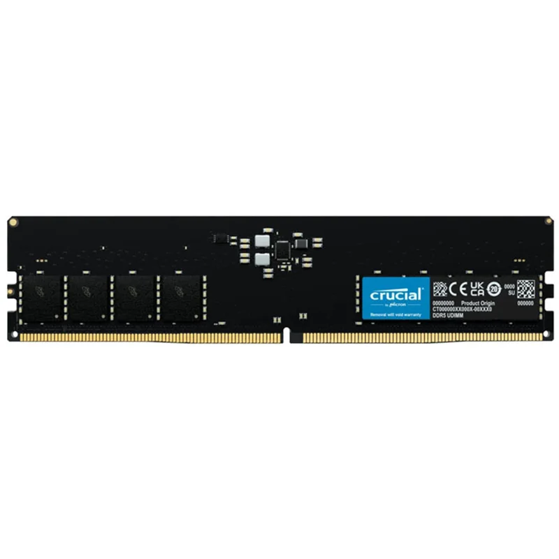 رم دسکتاپ DDR5 تک کاناله 4800 مگاهرتز کروشیال مدل UDIMM ظرفیت 16 گیگابایت