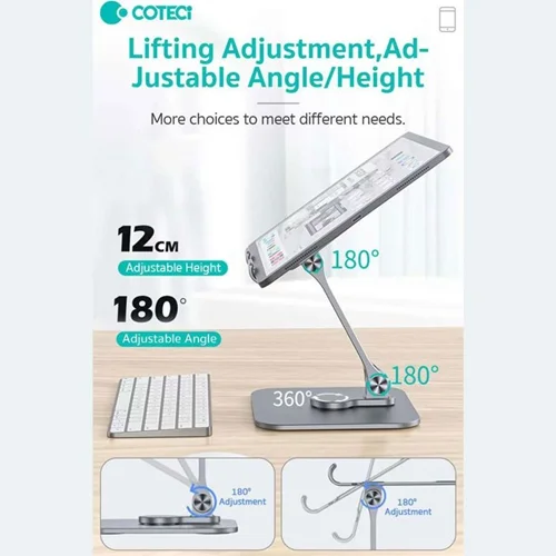 هولدر رومیزی تبلت و موبایل کوتتسی Coteetci SD-56 Rotating Plate bracket 51015