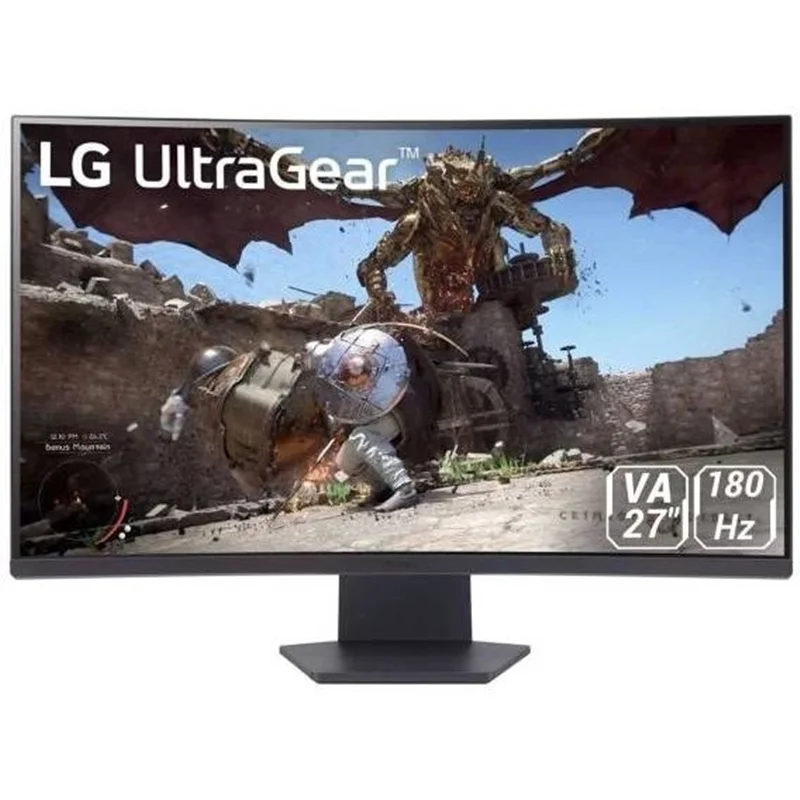 مانیتور 27 اینچ گیمینگ خمیده ال جی UltraGear 27GS60QC-B