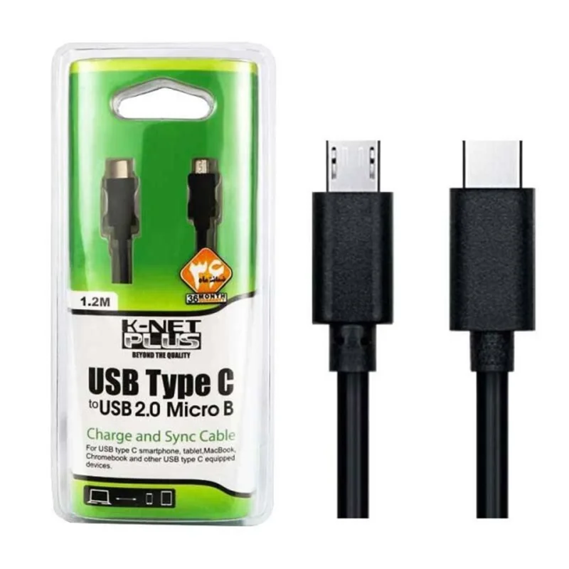 کابل K-Net Plus Type-C to Micro USB 1.2m