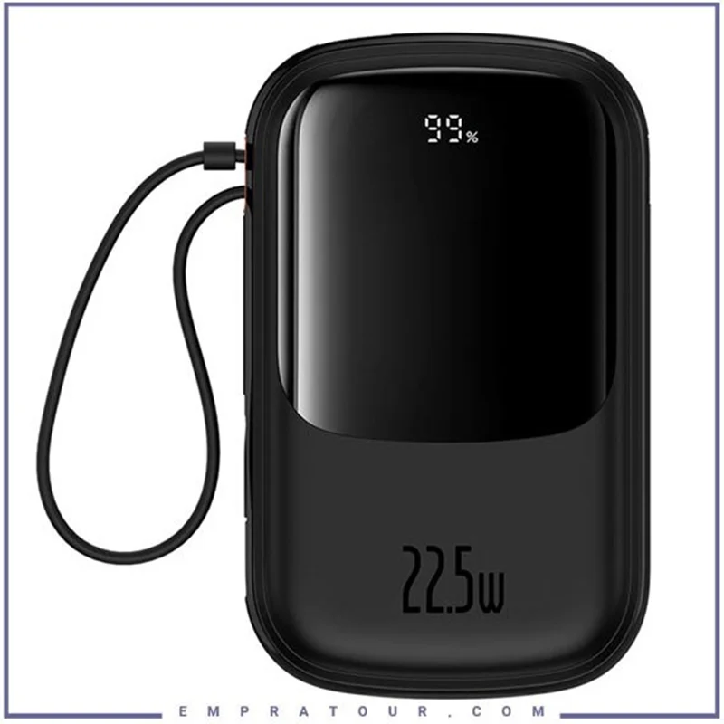 پاوربانک 22.5 وات 20000 با کابل تایپ سی بیسوس Baseus QPOW Pro Plus Power Bank P10067102112