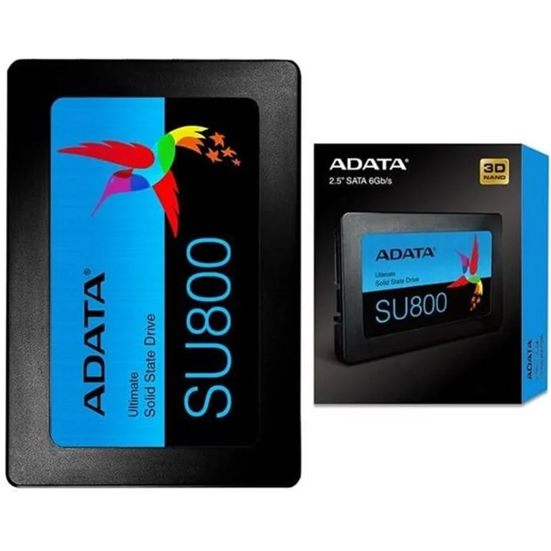 اس اس دی ای دیتا Ultimate SU800 SATA III 256GB ا ADATA Ultimate SU800 SATA III 2.5 Inch 256GB SSD( فاکتور رسمی و غیر رسمی)