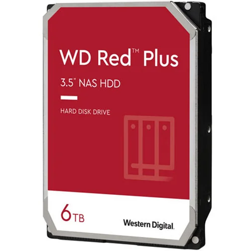 هارددیسک اینترنال وسترن دیجیتال مدل Red Plus ظرفیت 6 ترابایت